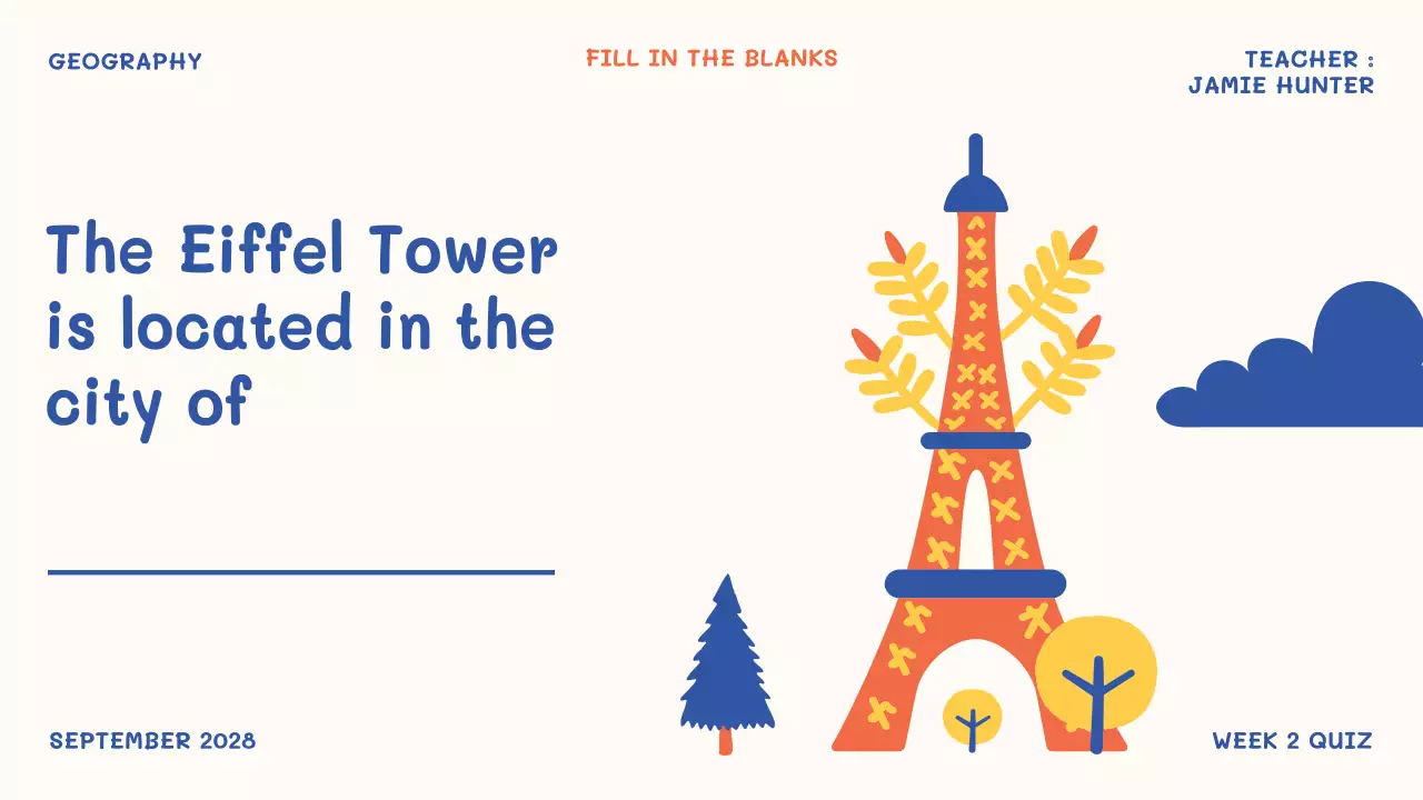 Orange Simple Classroom Guide Presentation