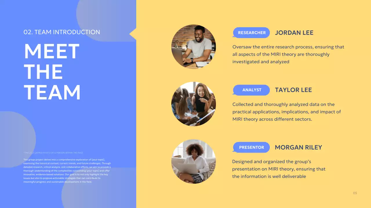 Blue Modern Project Presentation