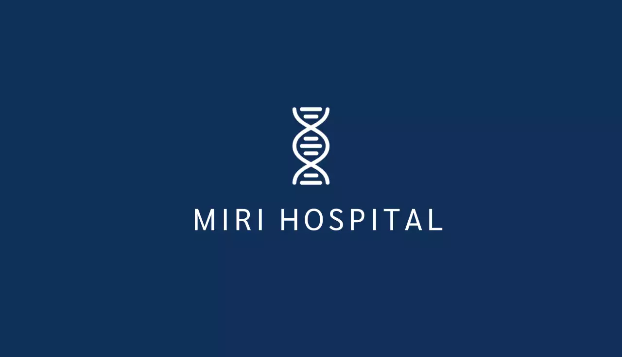 Navy Professional Hospital Business Card