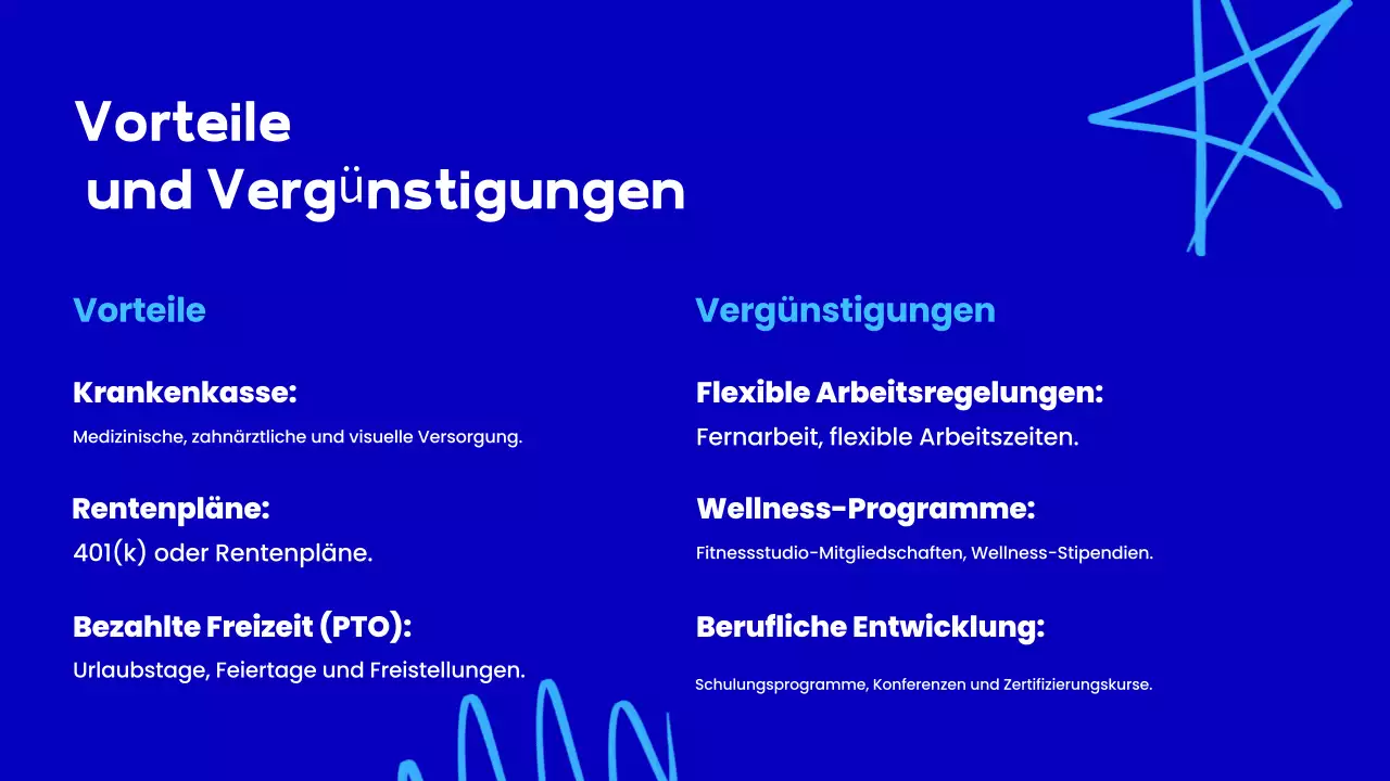 blue modern employee onboarding Präsentation