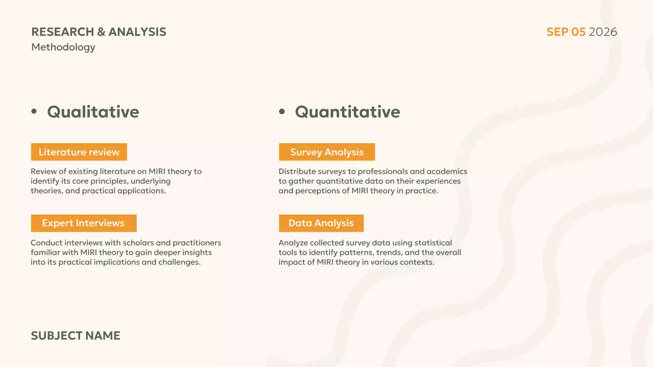 Beige minimal project overview presentation