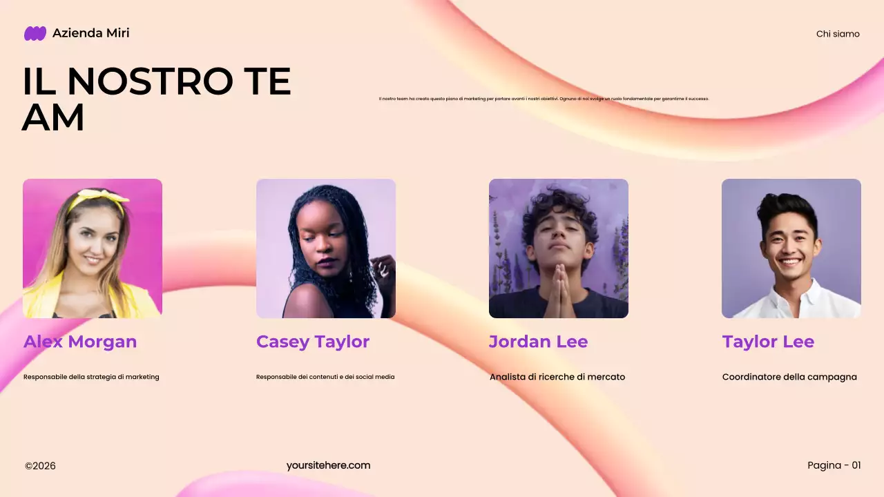 piano di marketing 3d moderno e audace