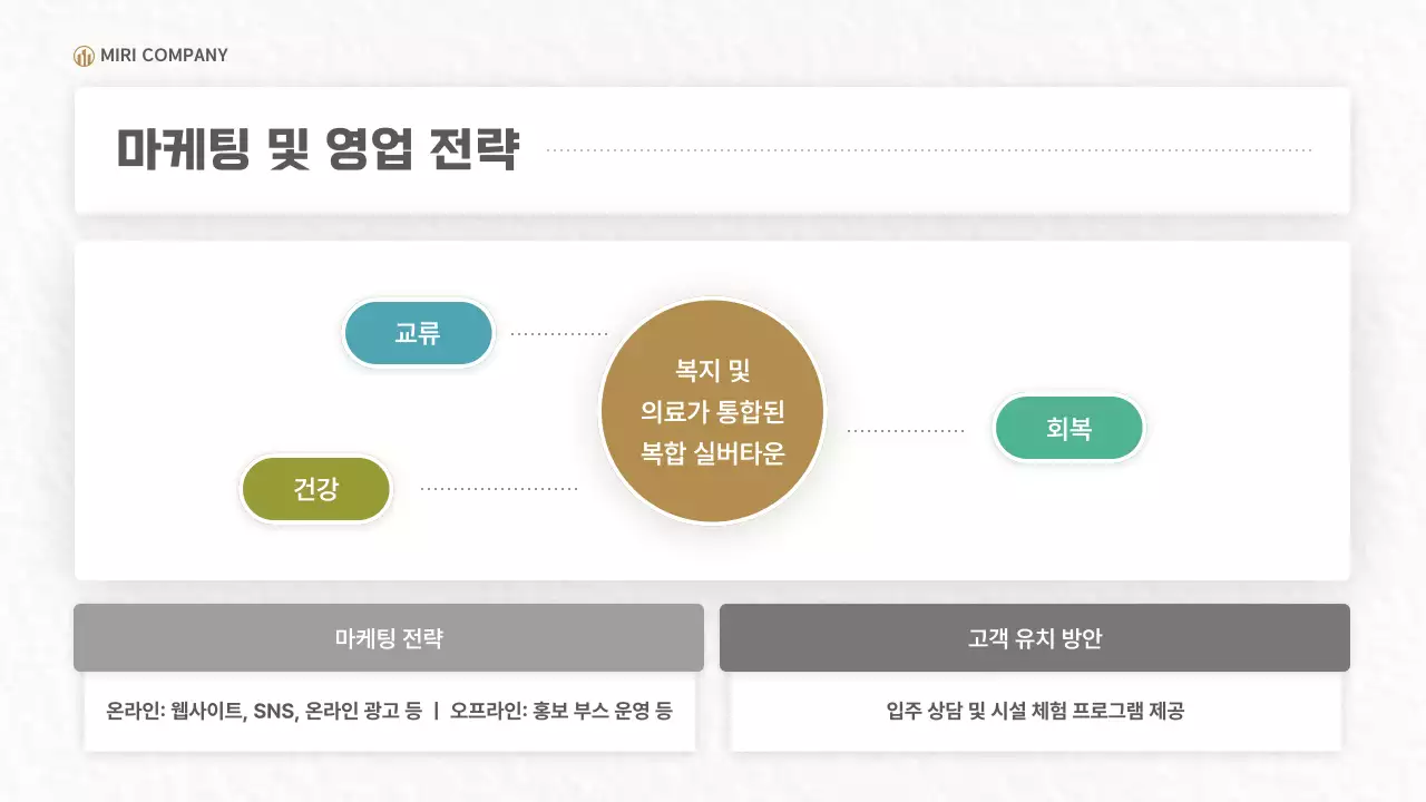 베이지 모던 주거 공간 홍보