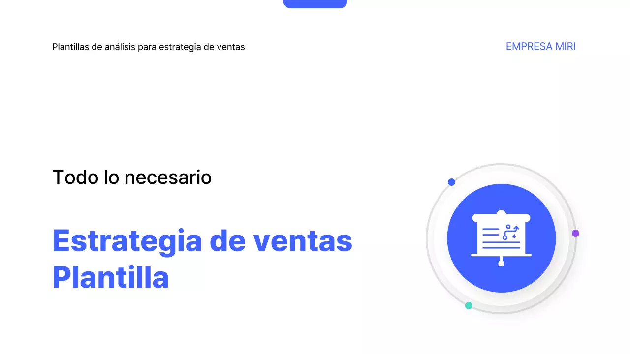 Plan estratégico de ventas Blue Modern