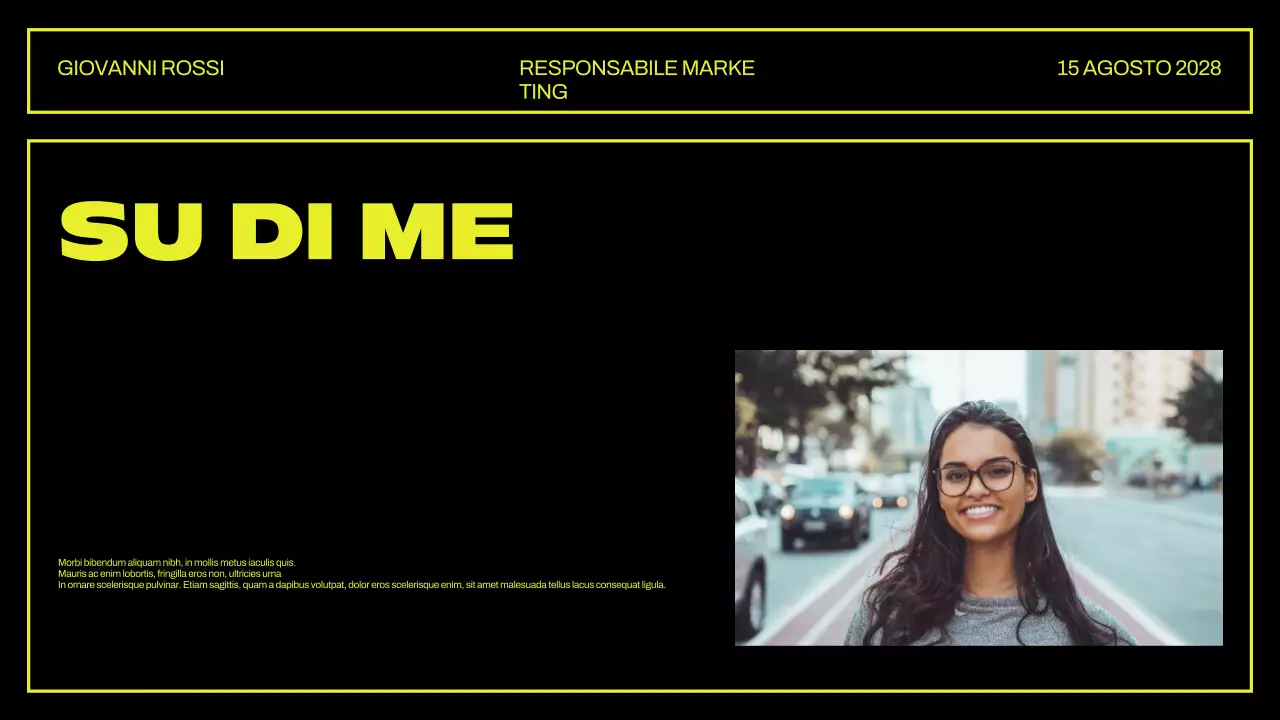 Presentazione del portafoglio creativo