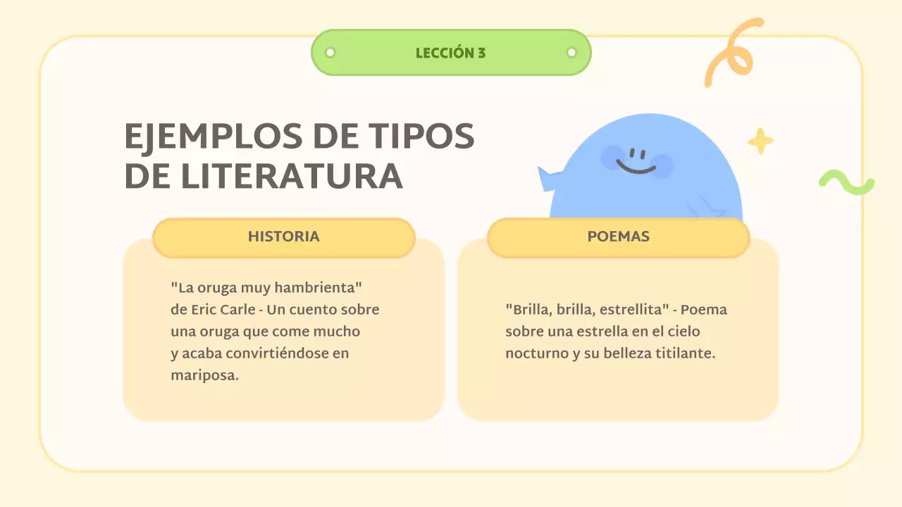 clase de literatura abstracta amarilla