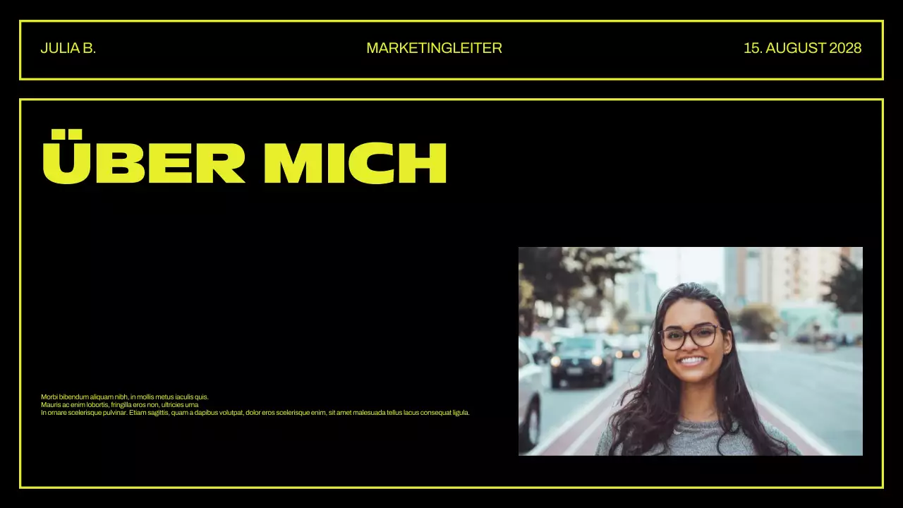 Kreative Portfolio-Präsentation