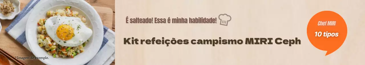 Anúncio do Kit de refeições simples em bege