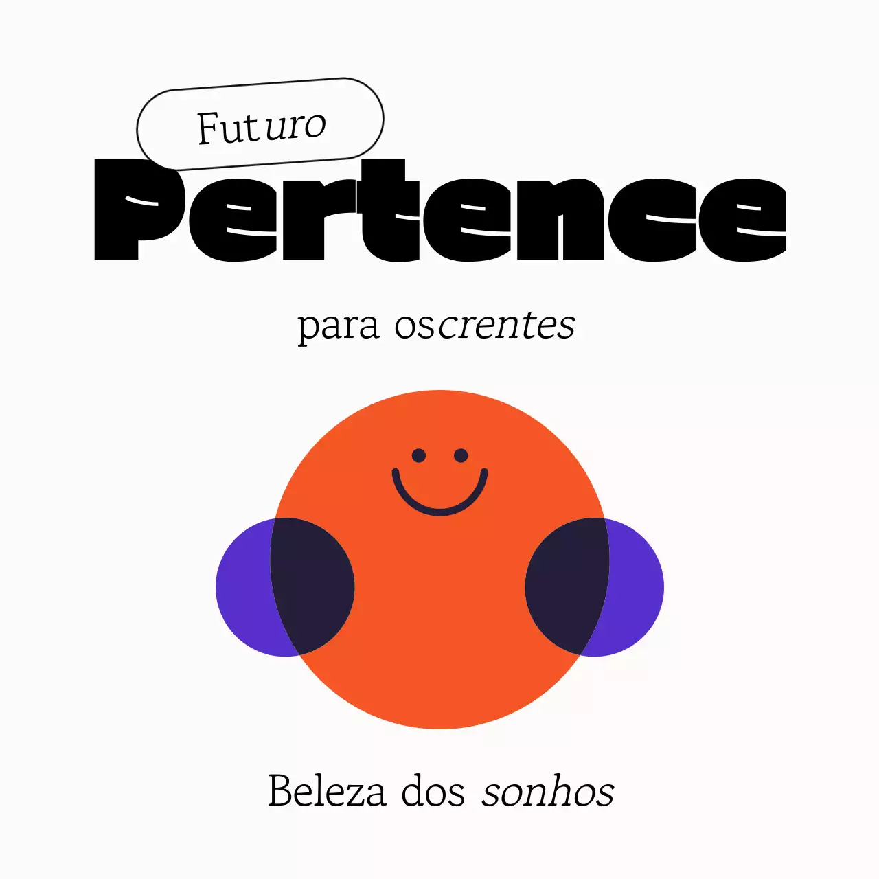 Ilustração estética da moda Divertimento Mínimo Abstrato Geométrico Citação colorida