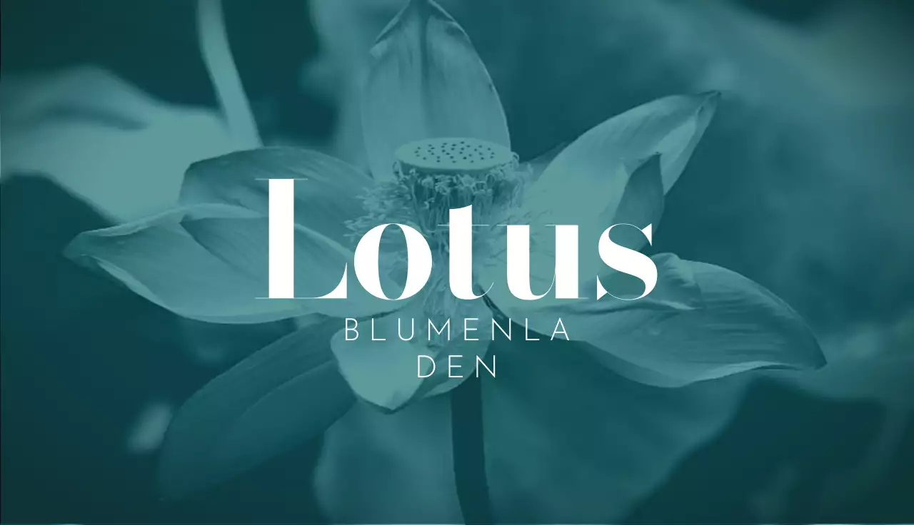 teal einfache florist visitenkarte