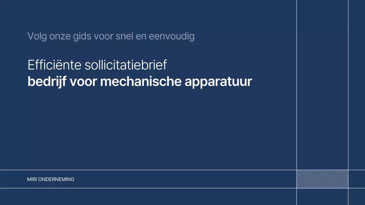 Blue Simple Manufacturing Bedrijfsprofiel Promotie