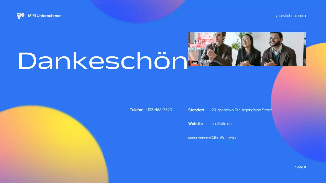 Blue Modern Marketing Plan