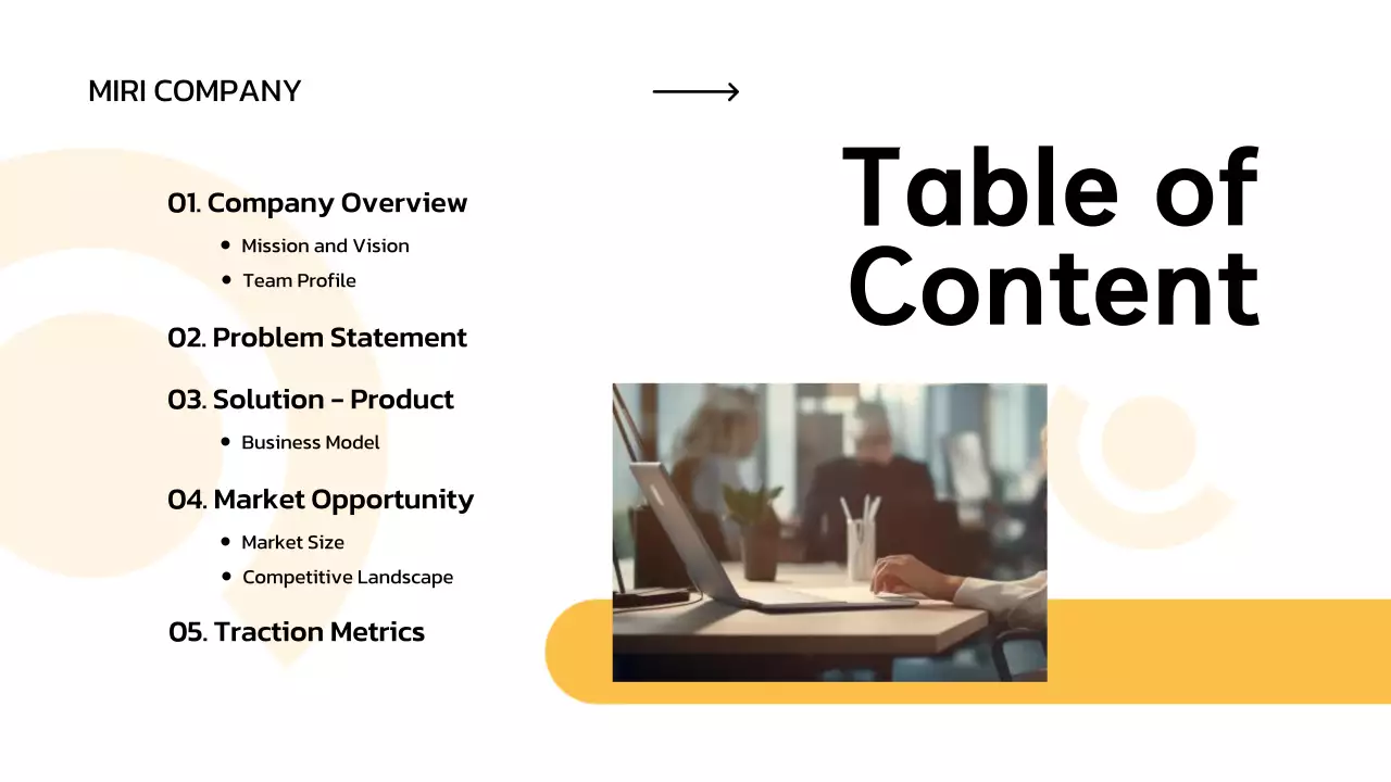 Yellow Modern Business Pitch Presentation