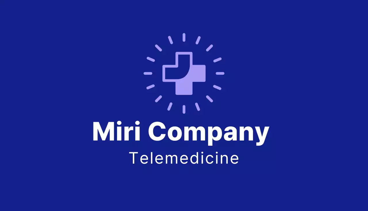 White Floral Telemedicine Business Card