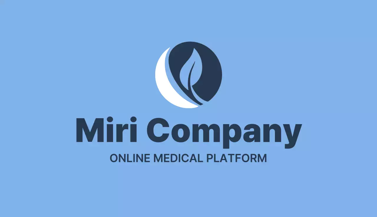 Blue Minimal Health Business Card