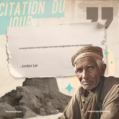 beige vintage motivation figure quote