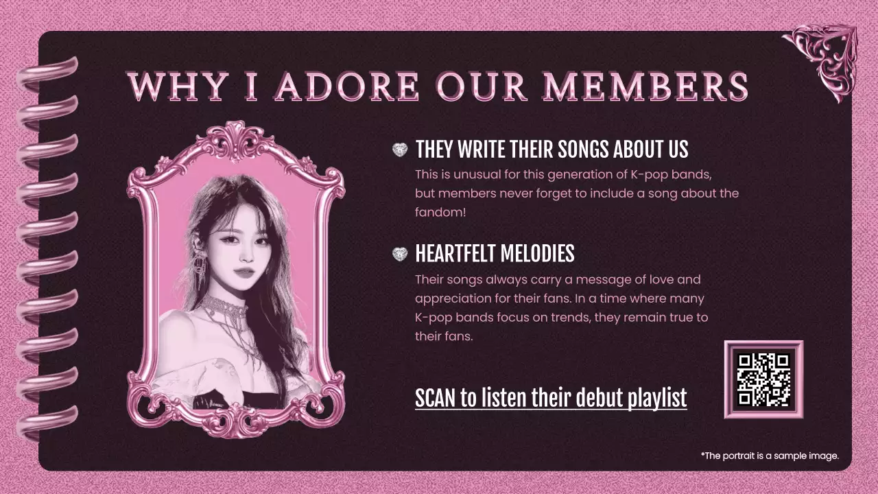 Pink Trendy K-Pop Collection Promotion Presentation