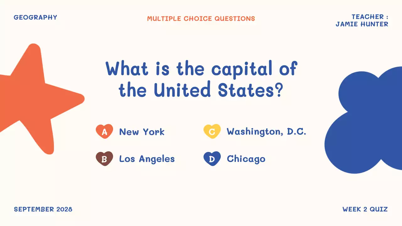 Orange Simple Classroom Guide Presentation