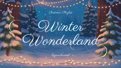 Blue Aesthetic Christmas Playlist YouTube Thumbnail