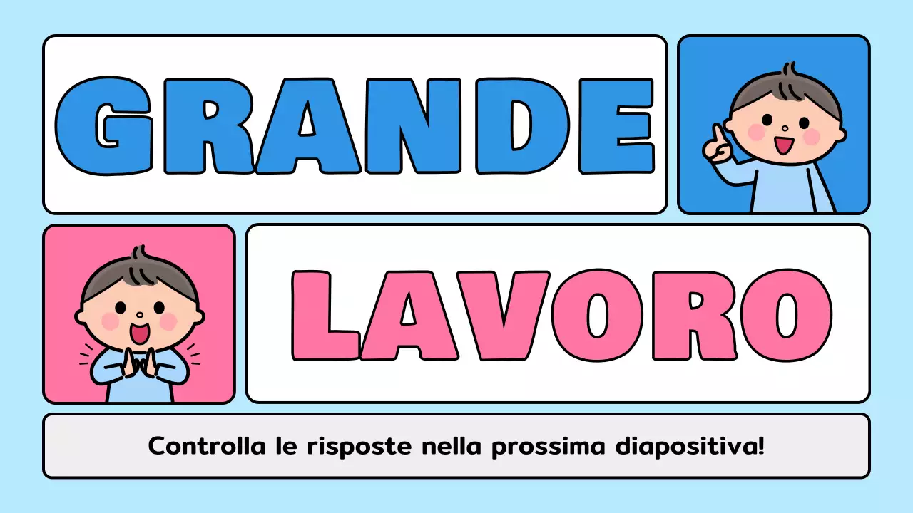 annuncio quiz fumetto blu