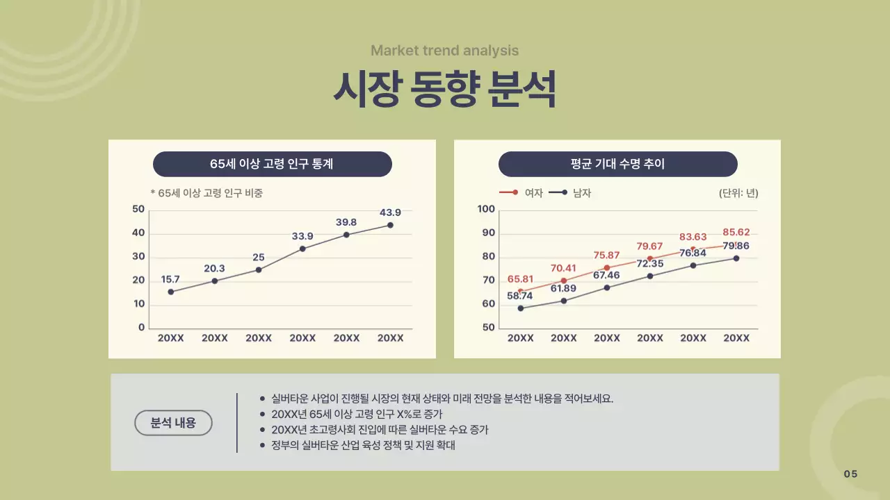회색 모던 실버타운 기획서