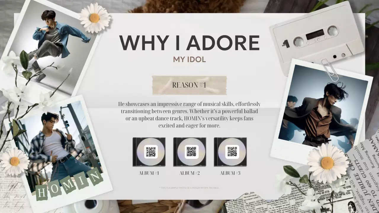 Beige Vintage Idol Guide Presentation