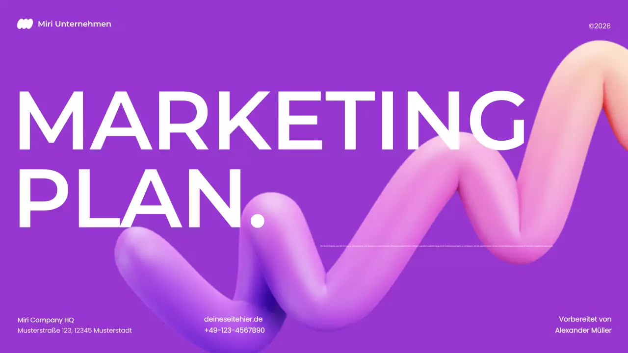 lila fett modern 3d marketing plan