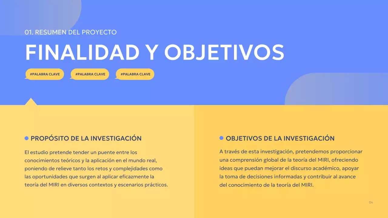 blue modern informe de proyecto de grupo