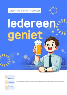 Blue Eenvoudige Diner Gids