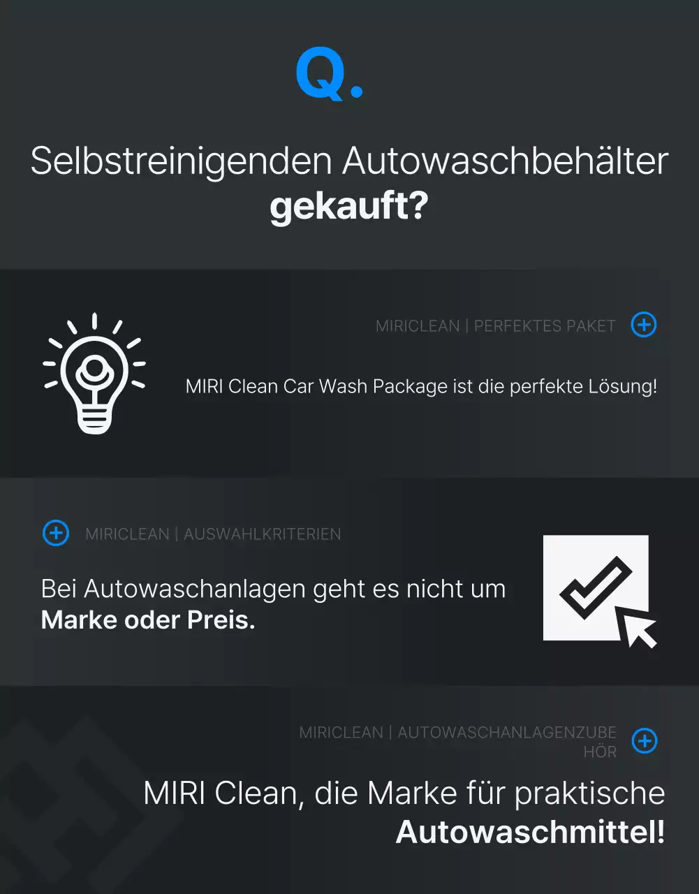 Schwarze moderne Autowaschanlagen fördern