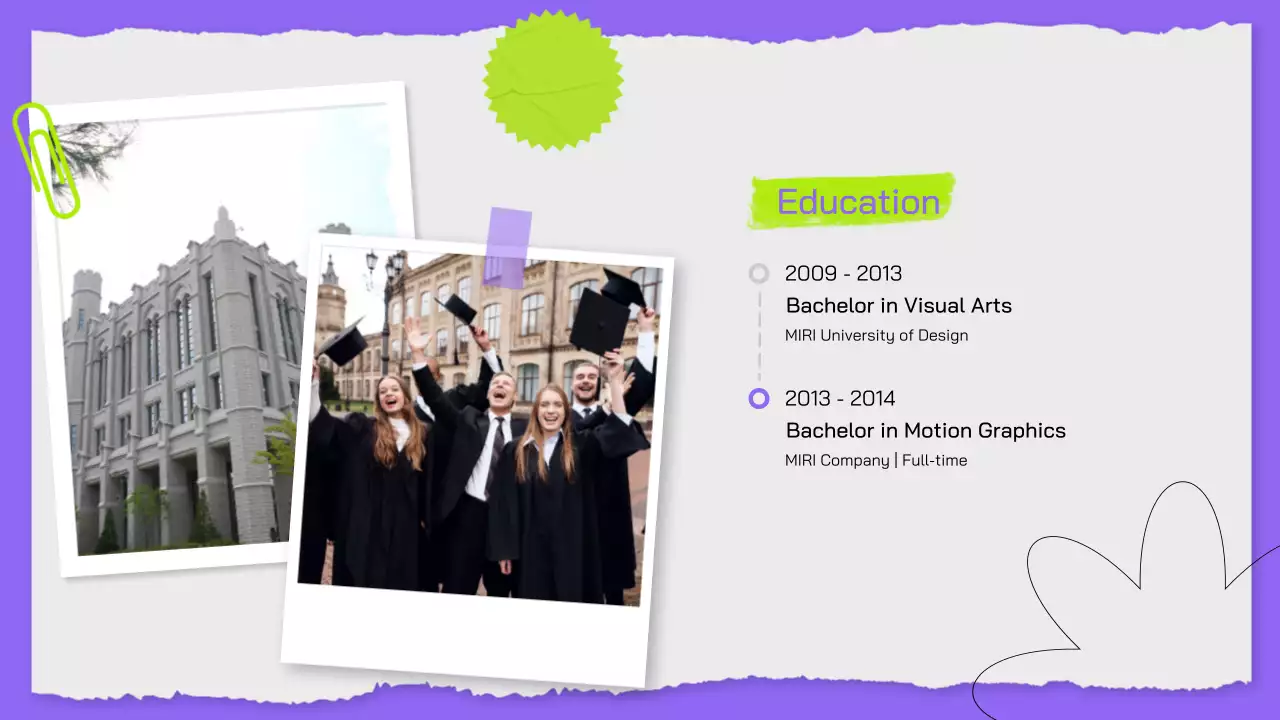 Purple Modern Portfolio Resume Presentation