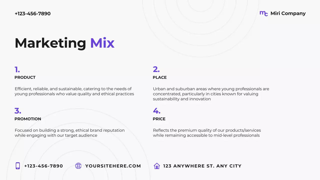 Purple modern marketing plan