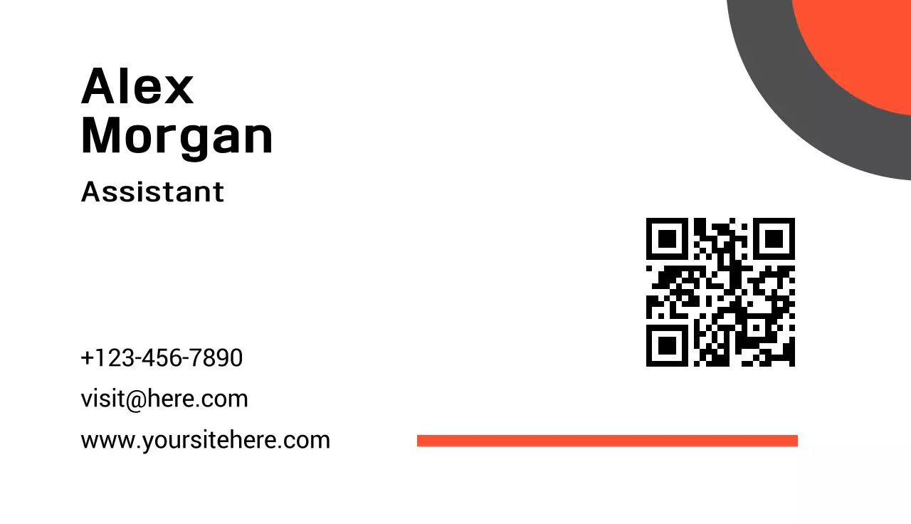 White Modern Business Card