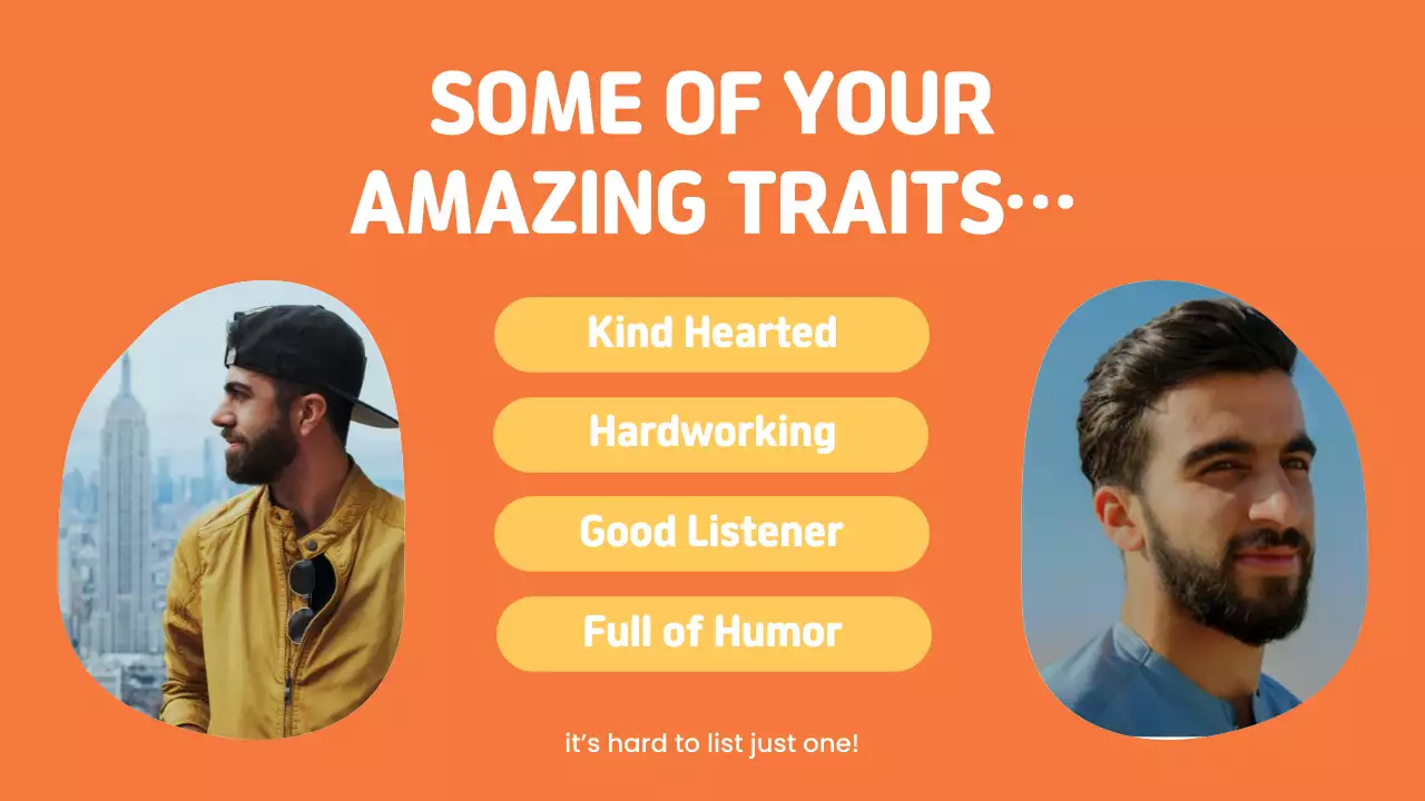 Yellow Simple Birthday Card Presentation