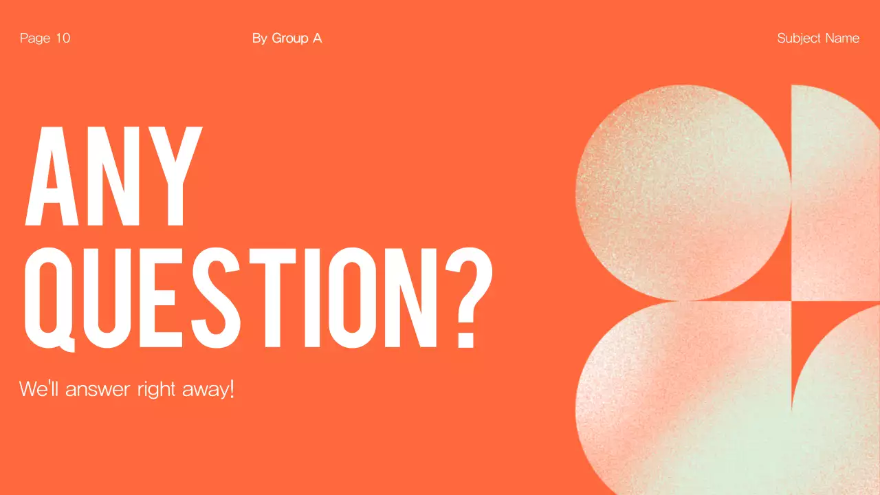 Trình bày dự án Orange Modern