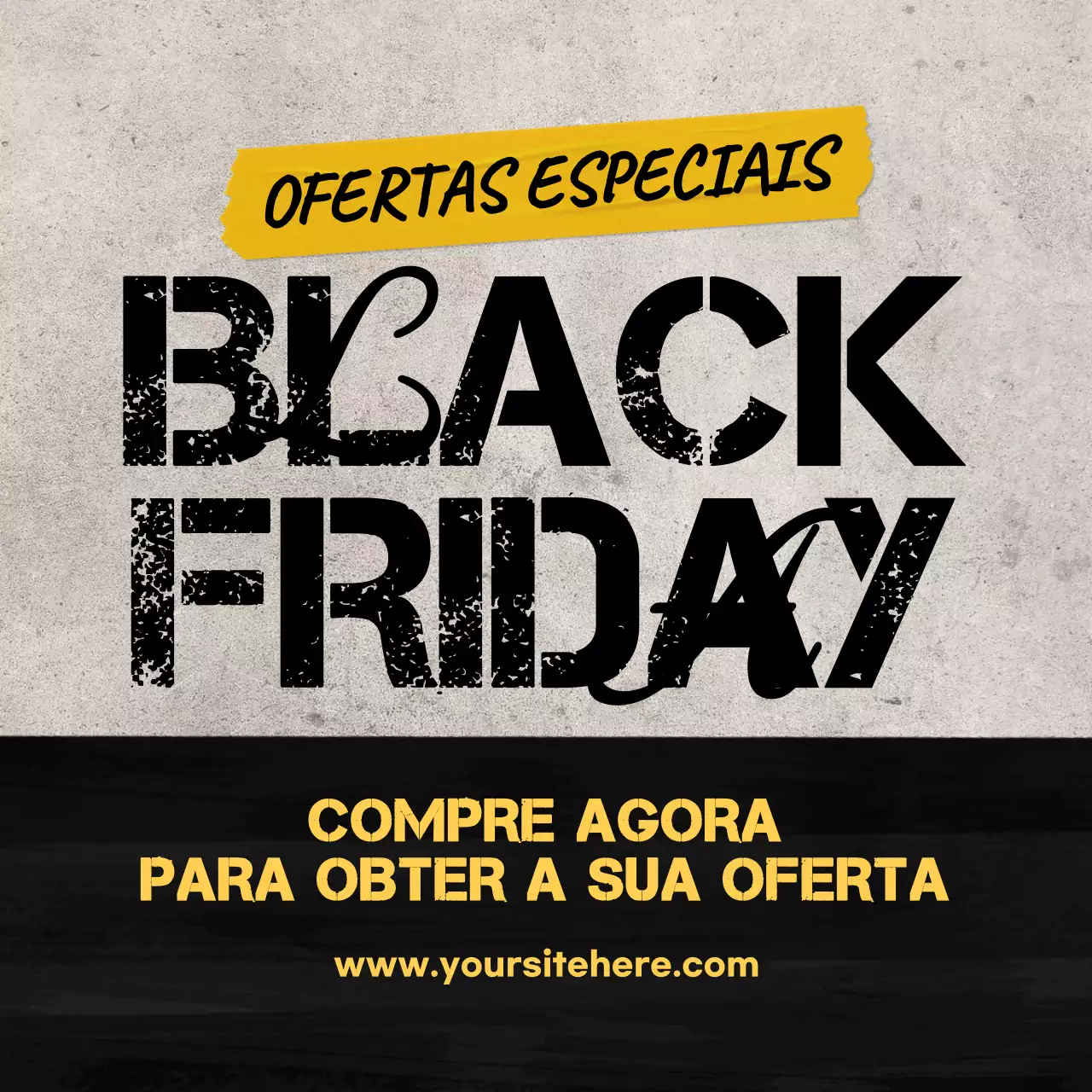 promoção de venda black bold