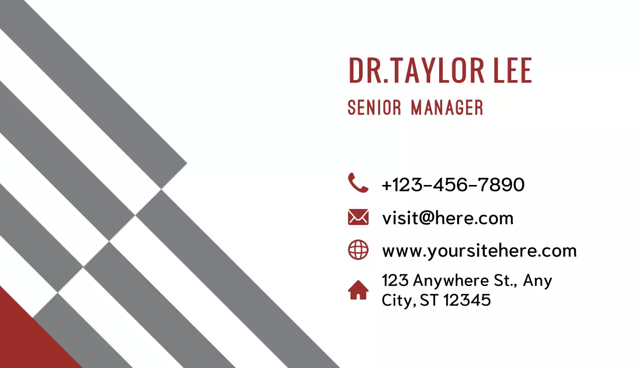 Grey Modern Business Card