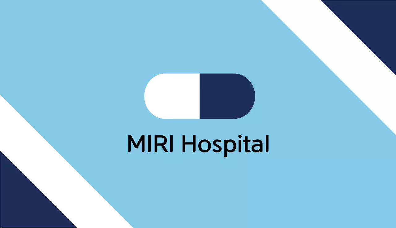 Blue Minimal Hospital Business Card