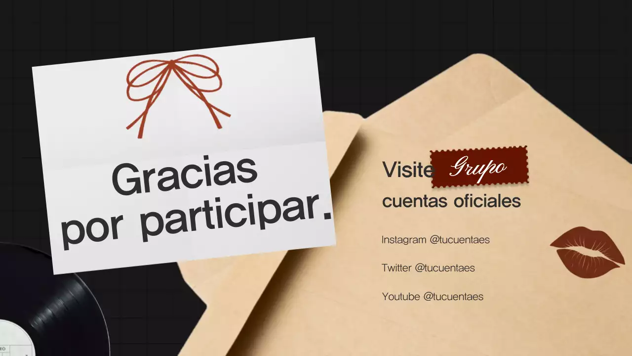 Marrón Retro Charm Fandom Promoción