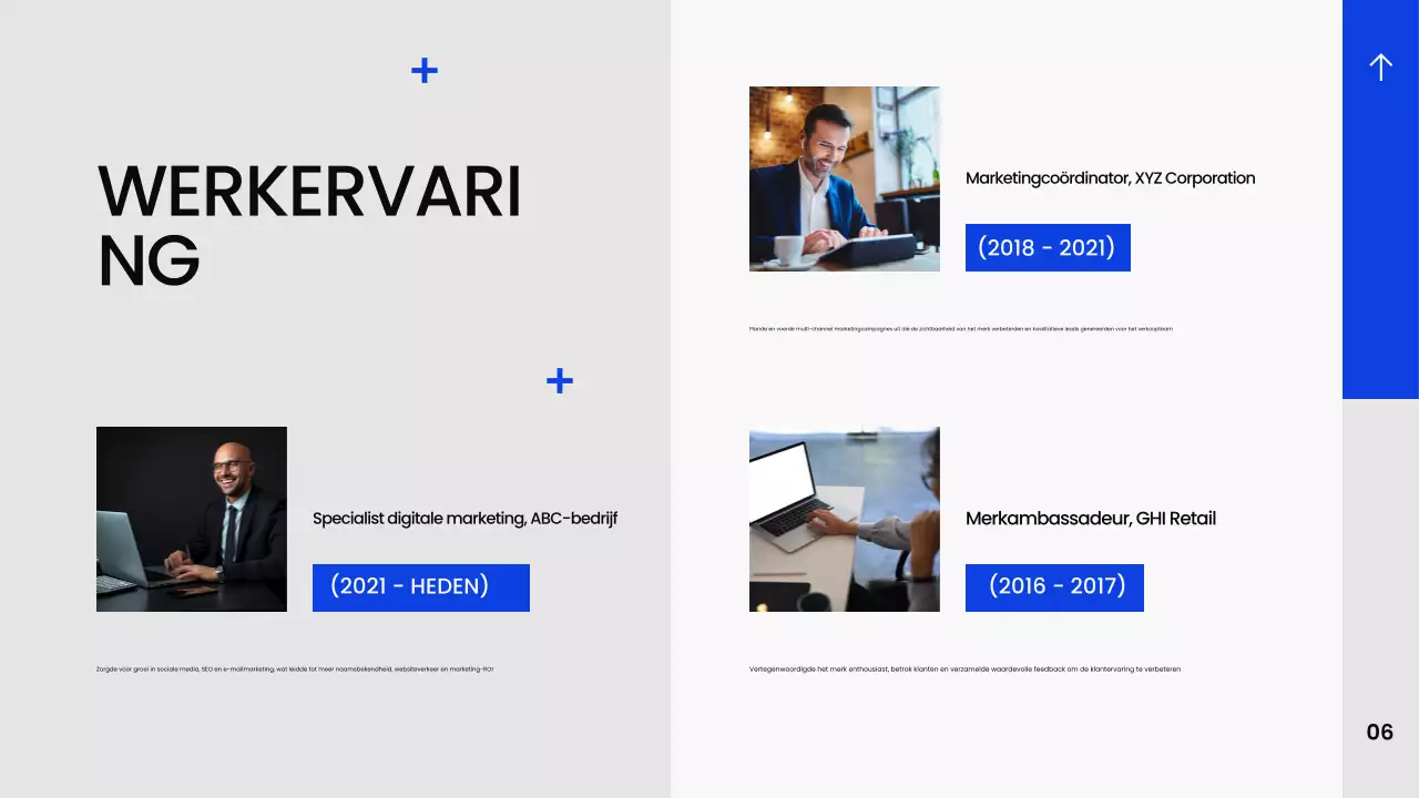 Blauw Modern Creatieportfolio