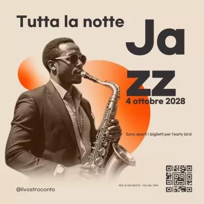 Promozione di eventi di musica jazz