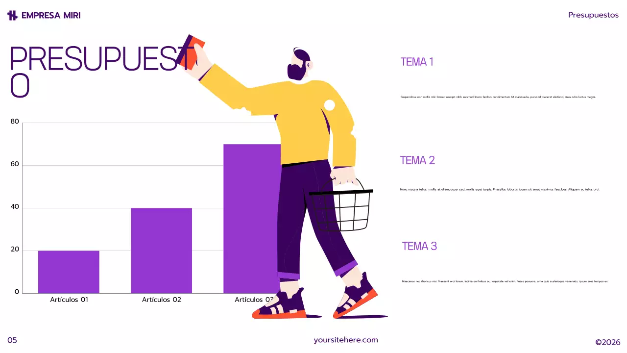 plan de marketing yellow modern