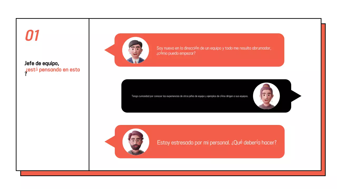 Promocione un sencillo seminario interno en blanco y naranja