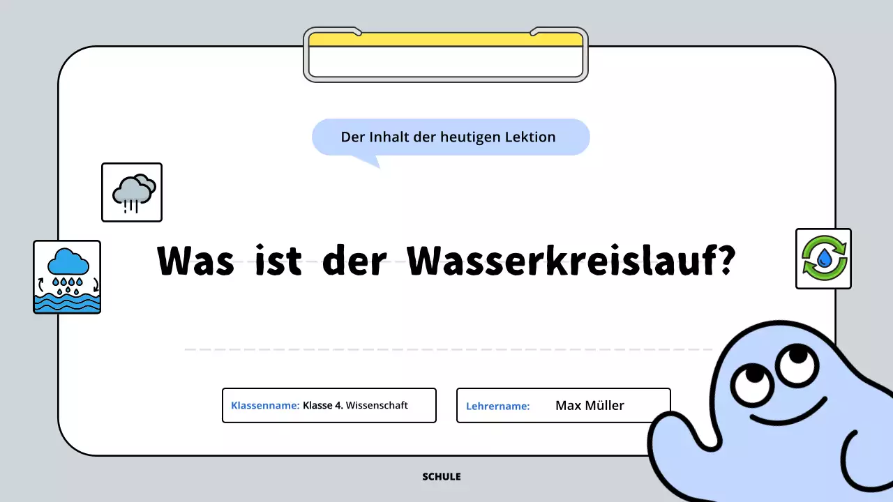 graue einfache Wasserlektion