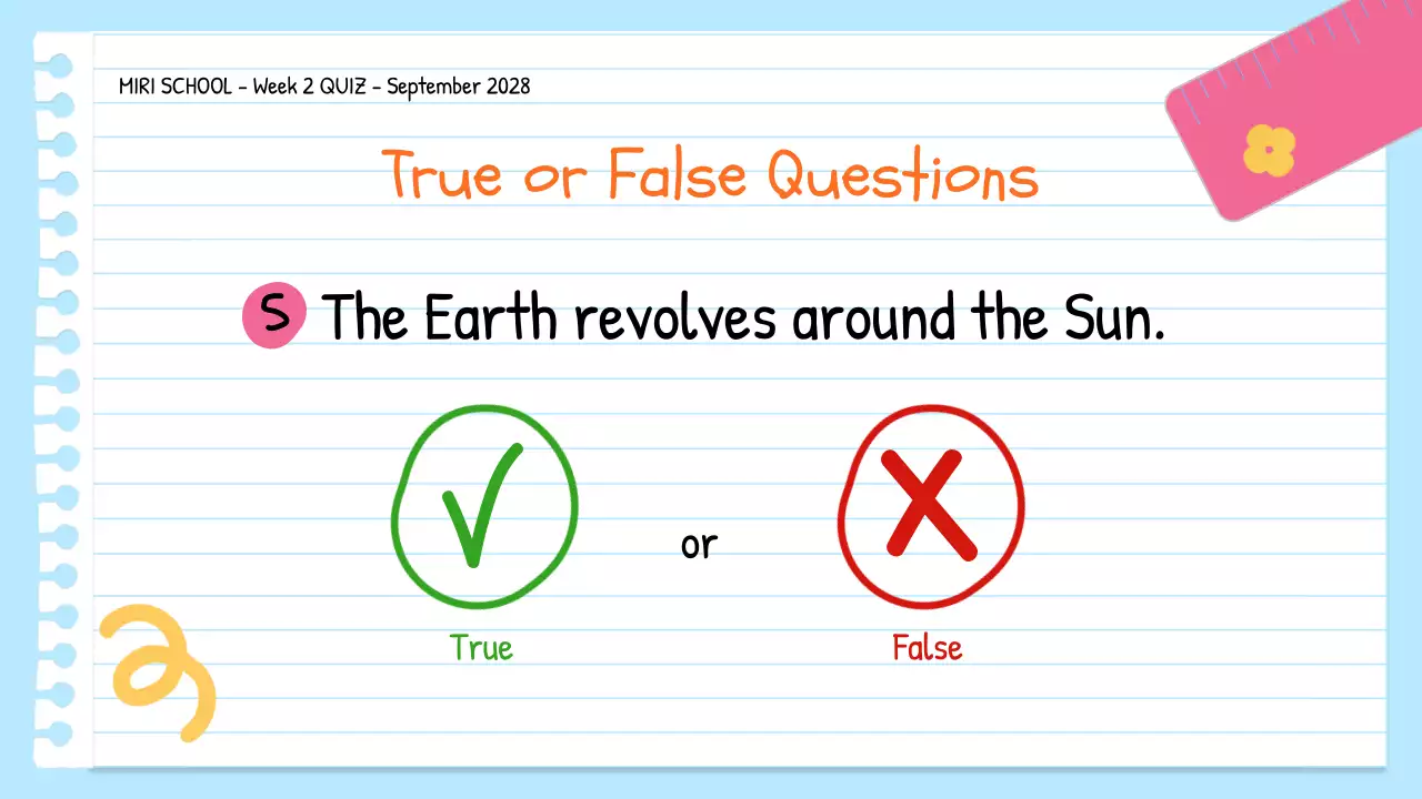 Orange Simple Quiz Announcement Presentation