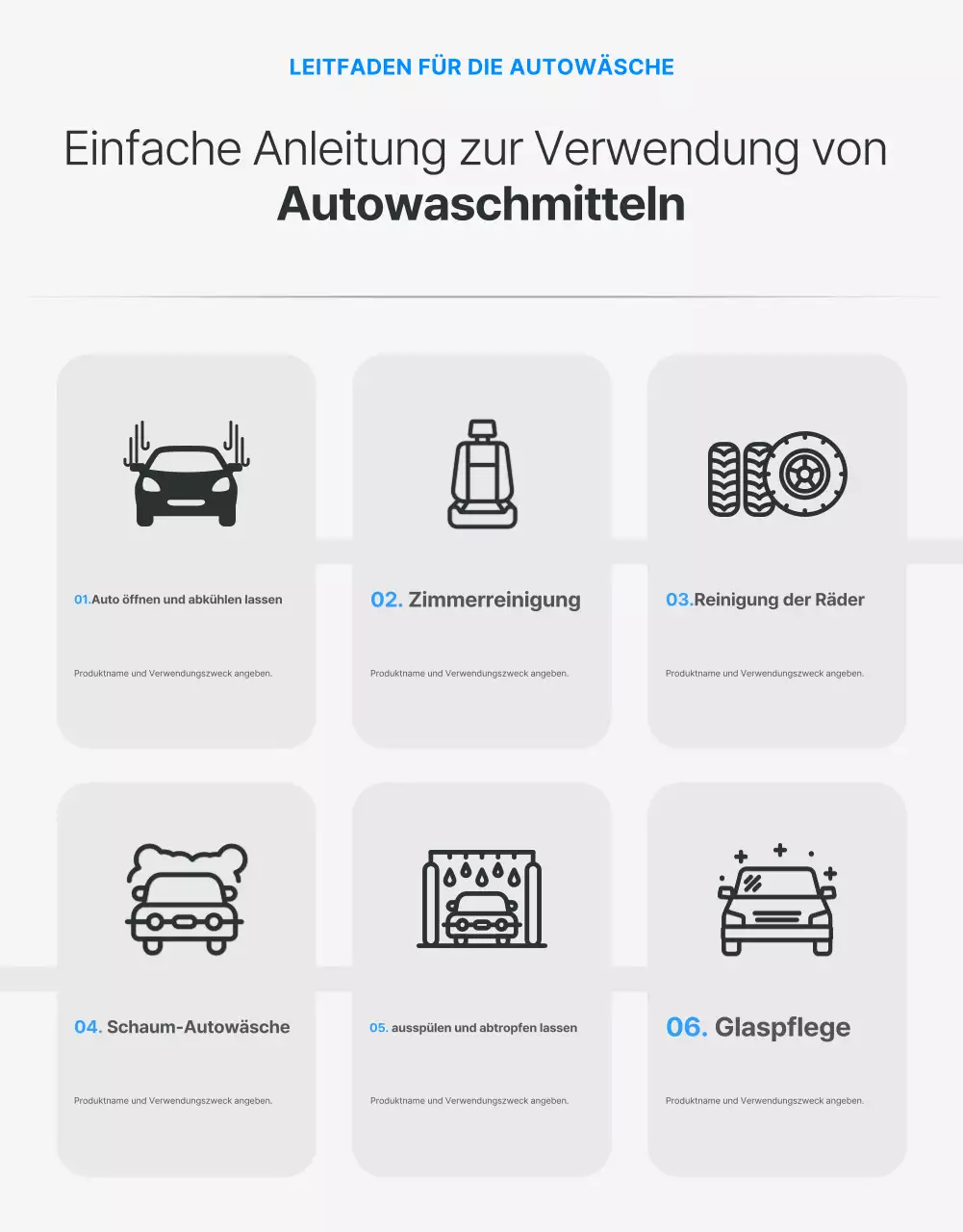 Schwarze moderne Autowaschanlagen fördern