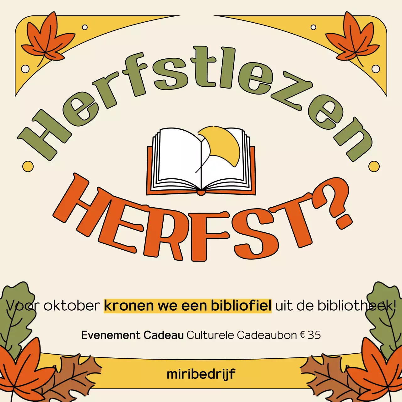 Beige Vintage Lezingsevenement