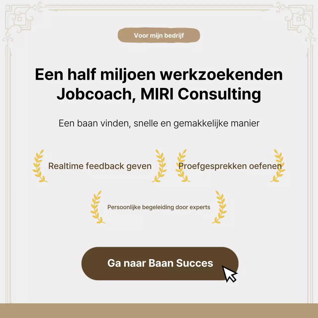 Bevorder Beige Moderne Jobcoaching