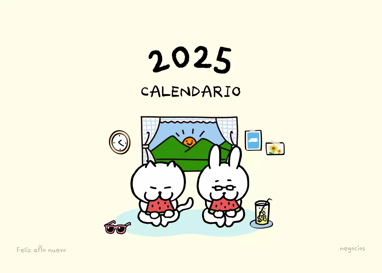 Calendario diario en marfil