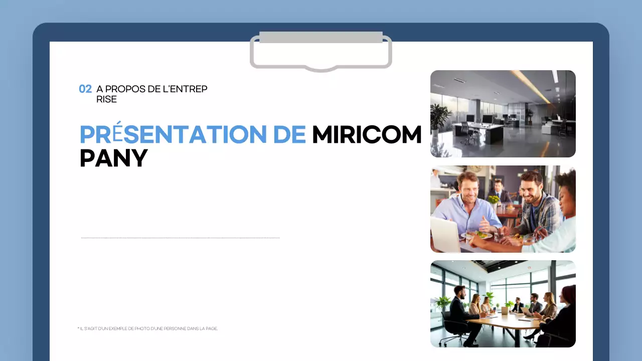 guide d'intégration blue modern